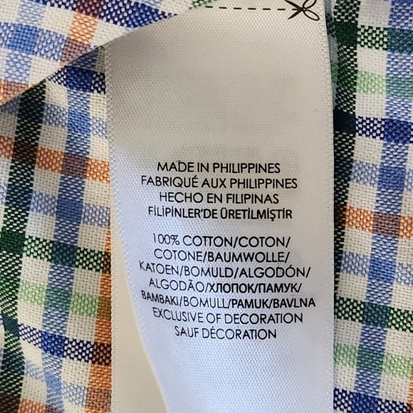 RALPH LAUREN multicolor plaid button-down shirt m - Picture 9 of 12